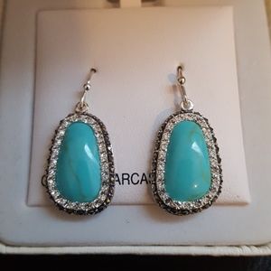 Blue-green earrings